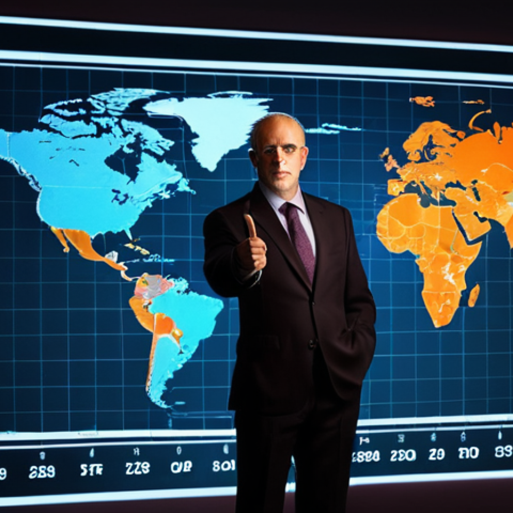 "A distinguished financial expert stands under a spotlight, confidently pointing to a complex, vibrant digital chart zoomed into a specific, intricate segment of global currency markets. The background is slightly blurred, suggesting a broader, undifferentiated market, while the expert and their niche are sharply focused. The overall mood is authoritative and insightful. Ultra-realistic, high detail, professional setting, rich colors, cinematic lighting."