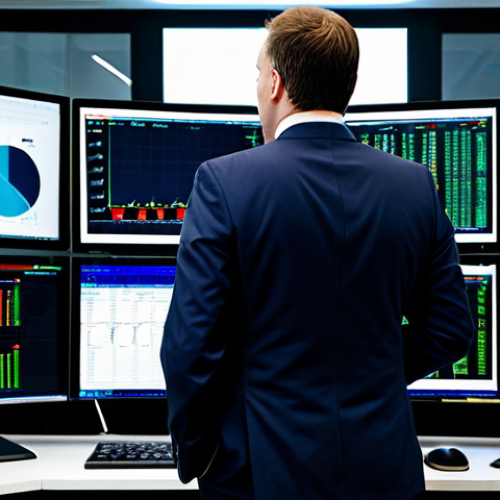 **
"A professional foreign exchange manager, fully clothed in a stylish business suit, analyzing market data on multiple monitors in a modern, high-tech trading room, appropriate attire, safe for work, perfect anatomy, well-formed hands, natural proportions, professional photography, high quality. The background shows Bloomberg terminals and dynamic financial graphs."
**