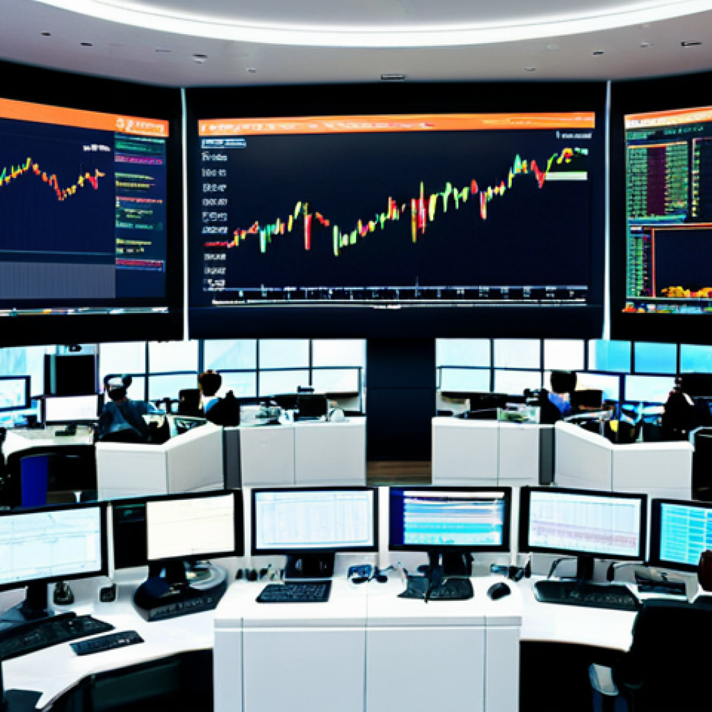 Modern FX Trading Floor**

"A bustling foreign exchange trading floor, panoramic view, multiple screens displaying real-time currency charts and economic data, traders in professional attire analyzing information, fully clothed, appropriate content, safe for work, perfect anatomy, correct proportions, dynamic composition, financial district background, professional environment, high resolution, vibrant colors, modern technology."

**