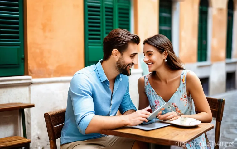 외환관리사와 환율 관리 - **Understanding Currency Exchange for Italian Travelers**
An illustration of an Italian couple, ...
