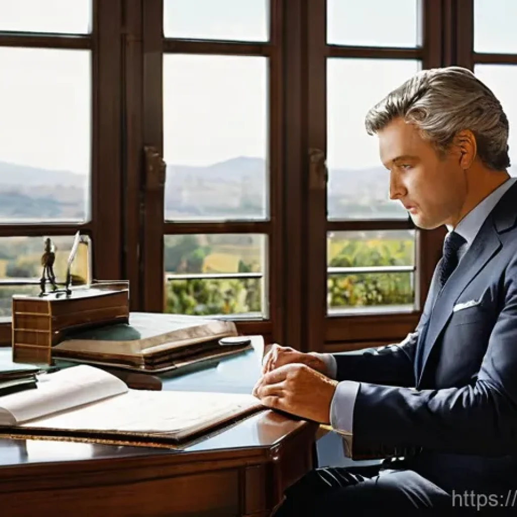 외환관리사와 고객과의 신뢰 구축 - **Prompt:** A warm, inviting scene in a modern Italian financial advisor's office. A male financial ...