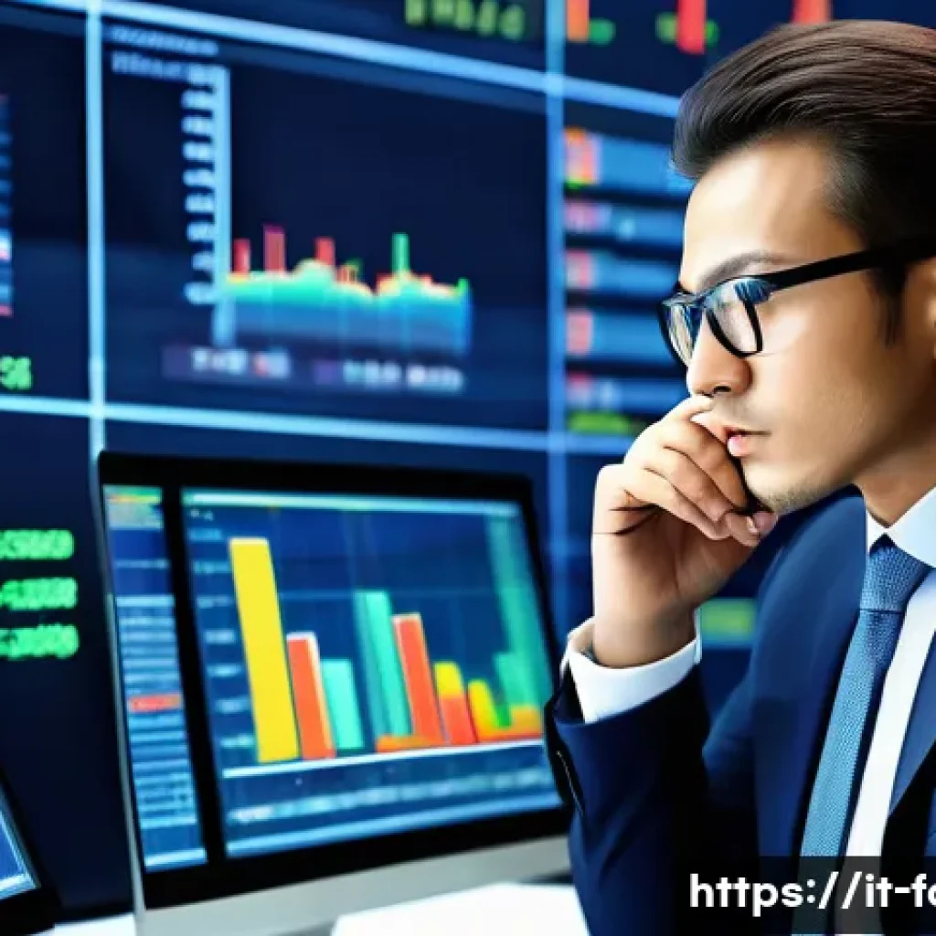 외환관리사 자격증으로 갈 수 있는 직무 - A professional financial consultant in a modern office setting, analyzing complex foreign exchange d...