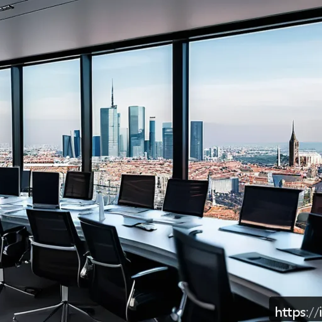 외환관리사 필기시험 고득점 전략 - A modern Italian corporate office setting with diverse business professionals analyzing foreign exch...